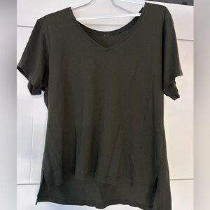 lululemon athletica Dark Green V-Neck Tee